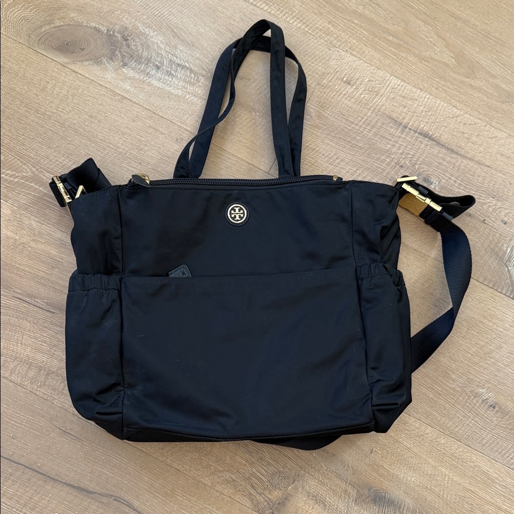 Tory Burch Black Nylon Baby Bag